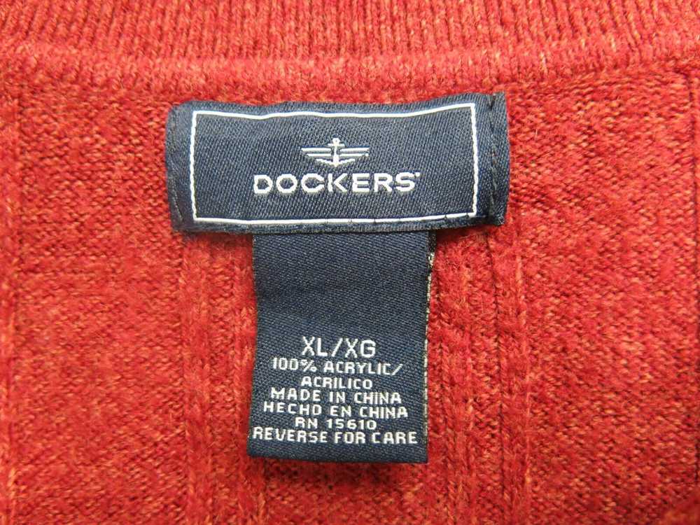 Dockers Womens Polo Sweater Knitted Long Sleeve A… - image 5