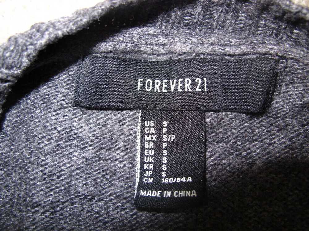 Forever 21 Women Cardigan Sweater Knitted Open Fr… - image 4