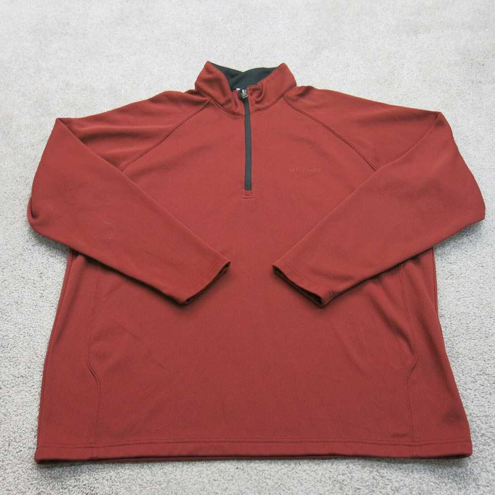 Columbia Men 1/4 Zip Up Fleece Sweatshirt Long Sl… - image 1