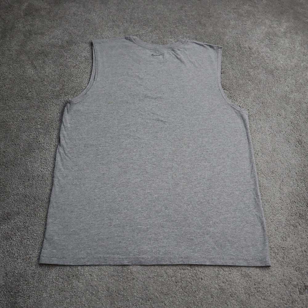 Nike Mens Crew Neck T Shirt Sleeveless Cotton Gra… - image 2