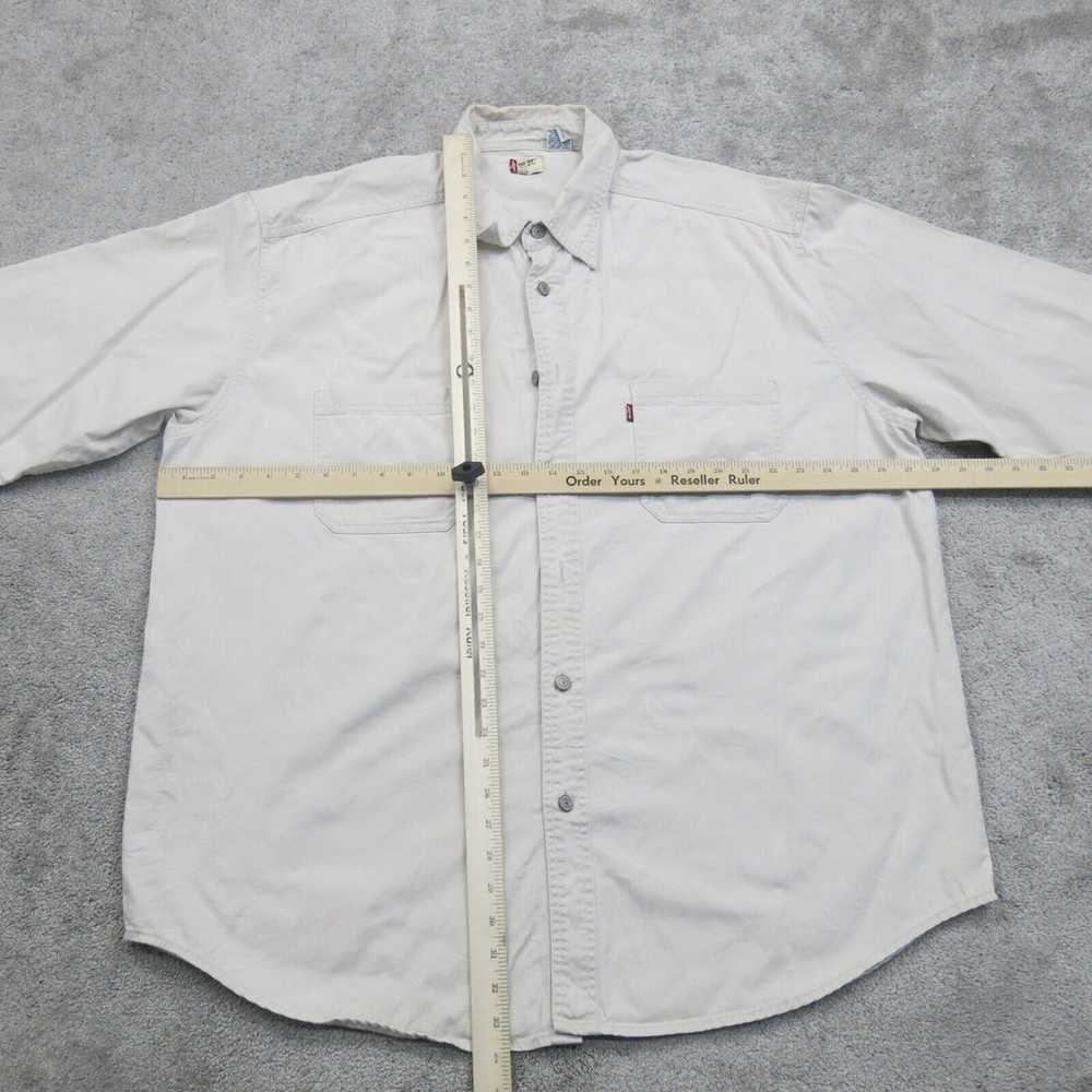 Levis Mens Button Up Shirt 100% Cotton Long Sleev… - image 3