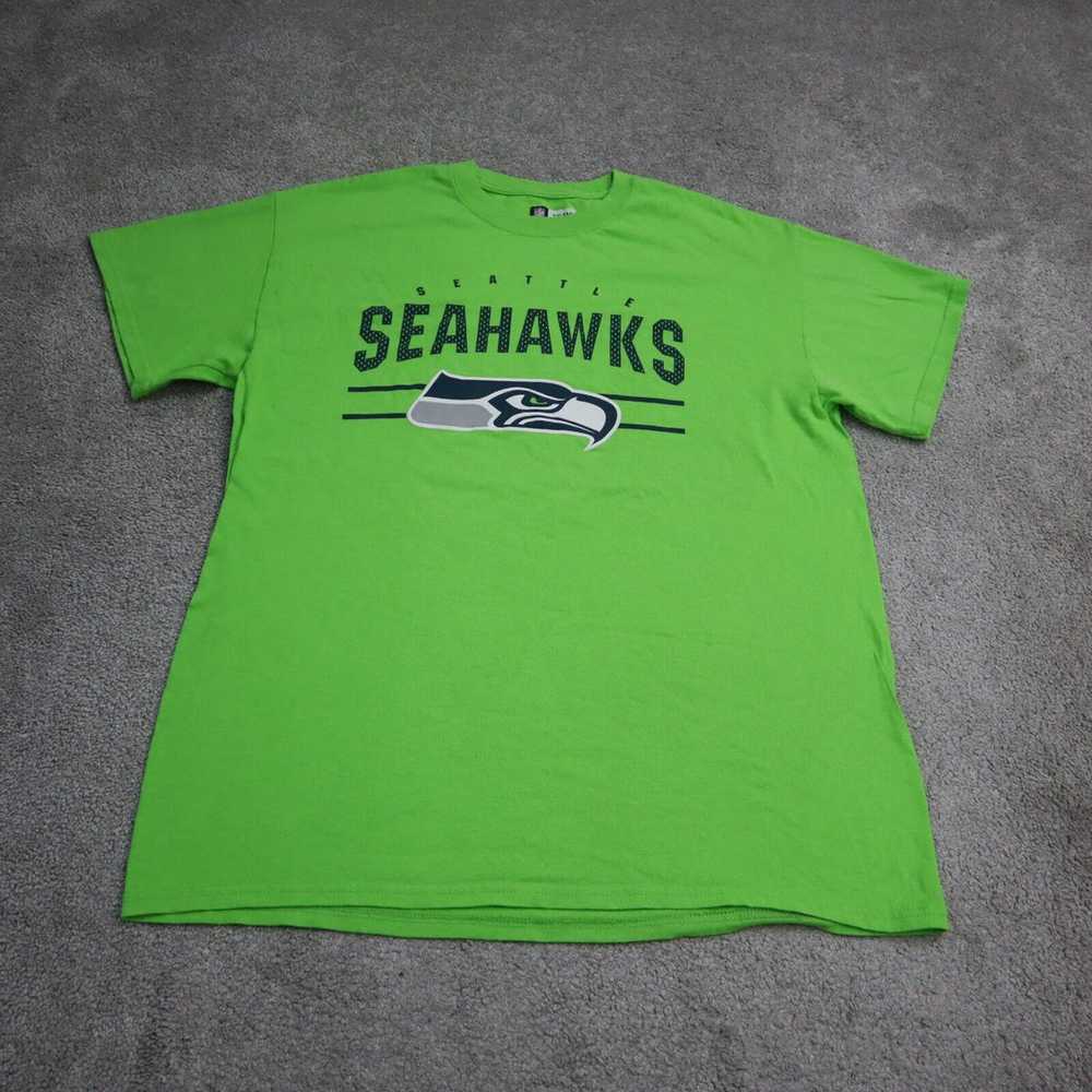 NFL Team Apparel Mens Crew Neck T Shirt Sea Hawks… - image 1