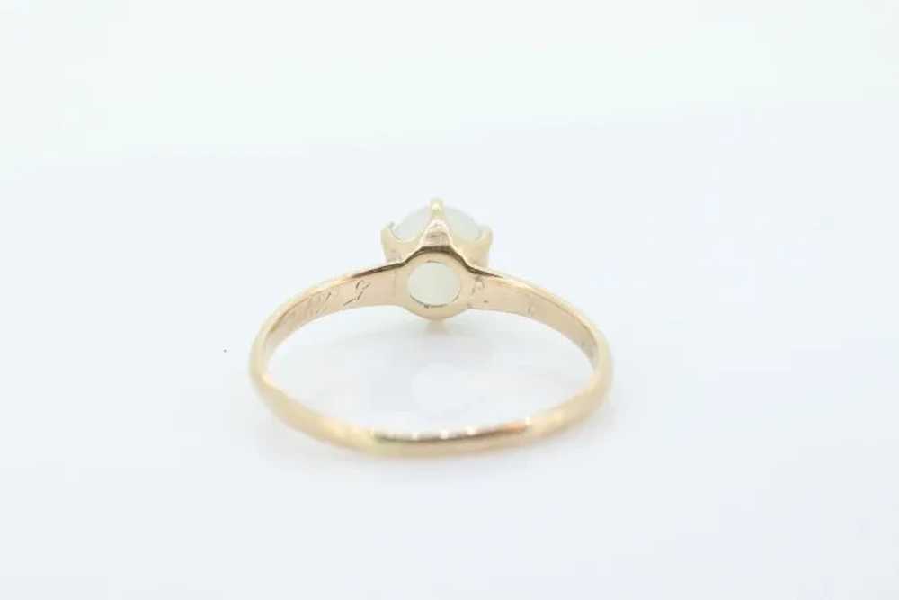 10k Victorian MOONSTONE Claw set ring. Sphere Moo… - image 4