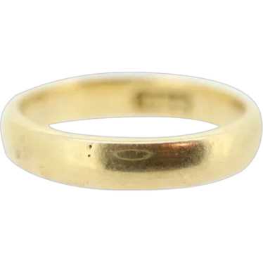 JR Wood 18k Yellow Gold band. Antique Early 1900s 