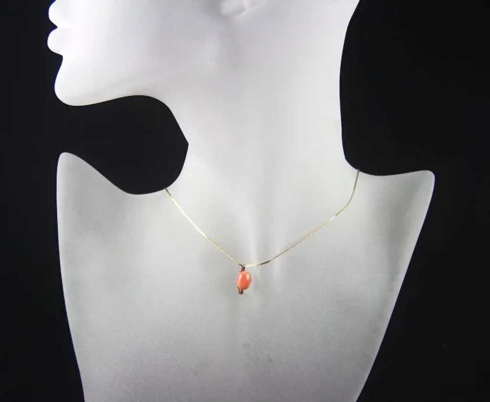 Victorian 9ct Gold Convertible Coral Chrysanthemu… - image 9