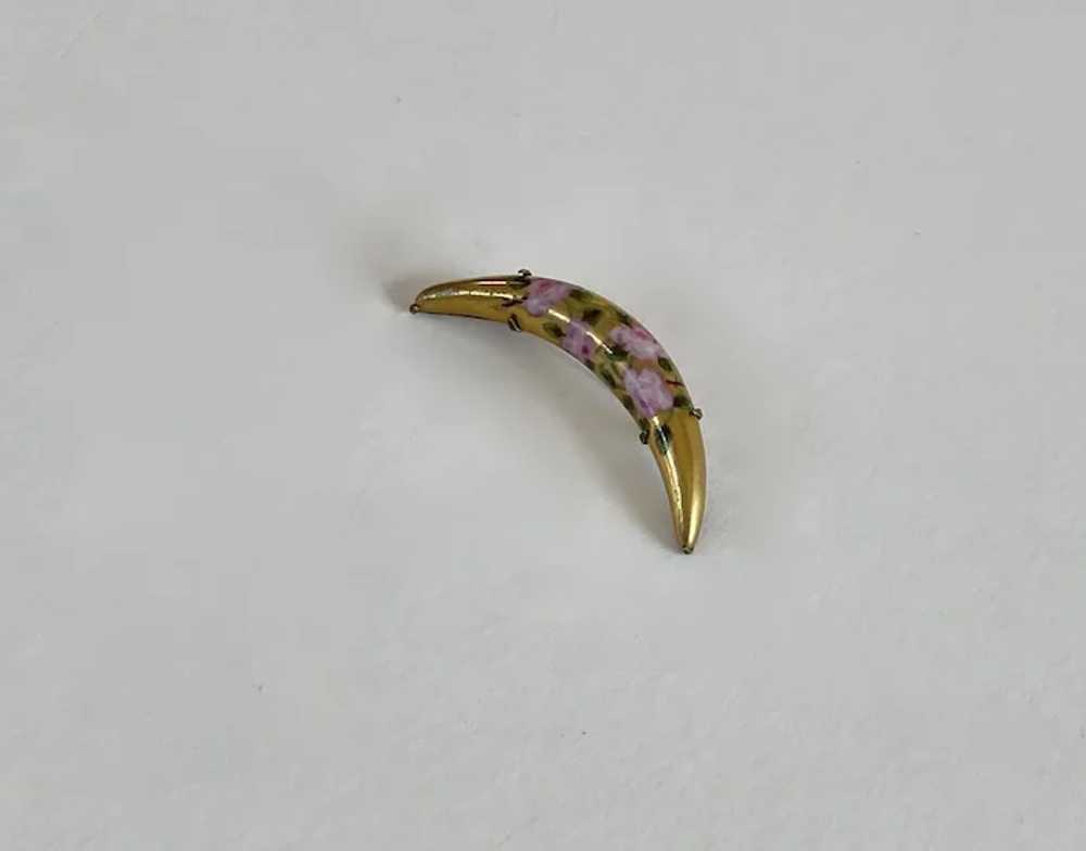 Crescent Floral Pin - image 5