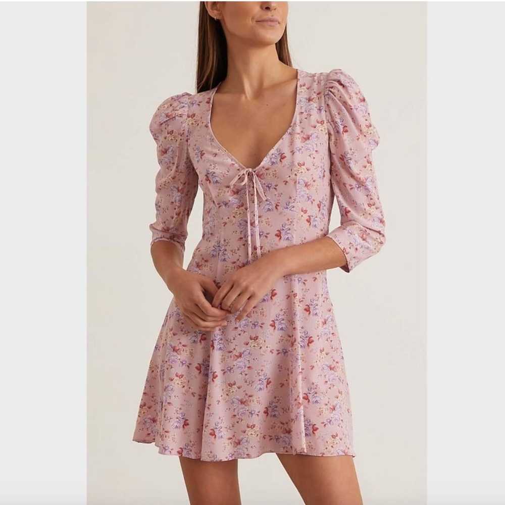 Loveshackfancy Juree Long Sleeve Silk Mini Dress … - image 7