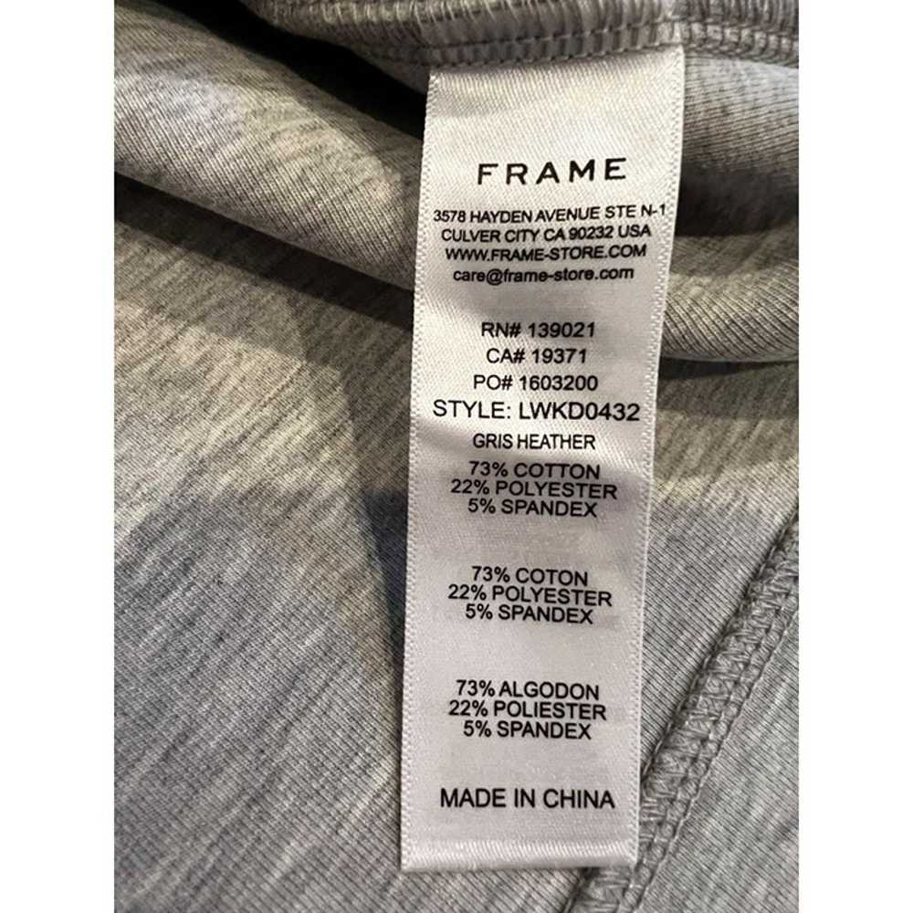NWOT Frame Button grey Sweatshirt Minidress Size … - image 9