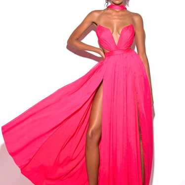 Pink Chiffon Dress (XS)