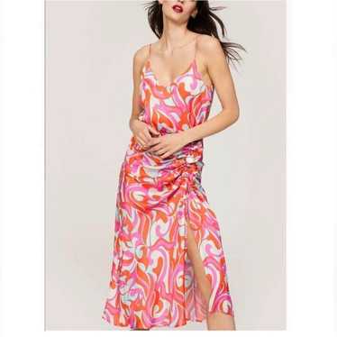 Anthropologie Delfi Swirl Print Slip Dress, Excel… - image 1