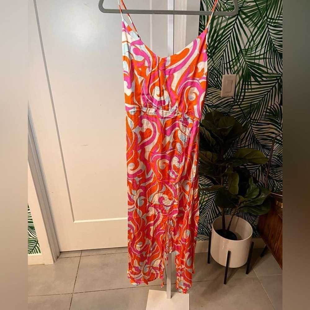 Anthropologie Delfi Swirl Print Slip Dress, Excel… - image 2
