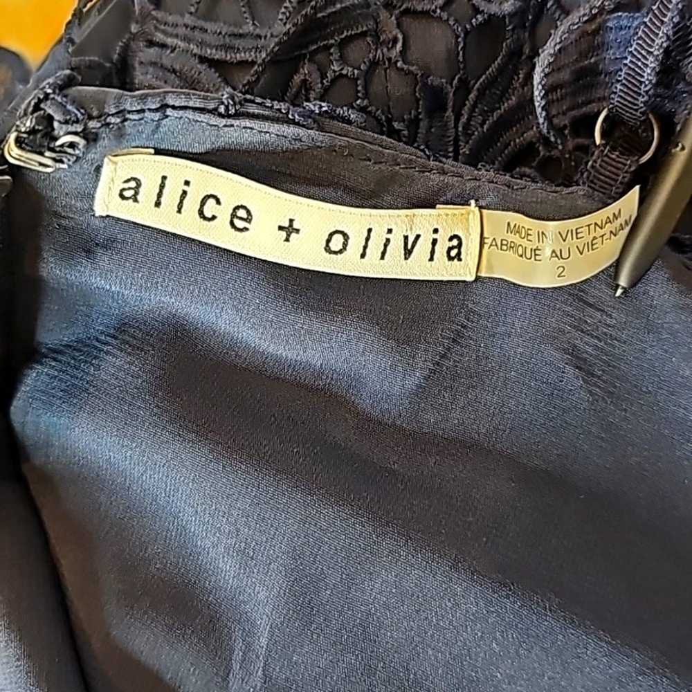 Alice + Olivia Sapphire Naomi Spaghetti Strap Lac… - image 9