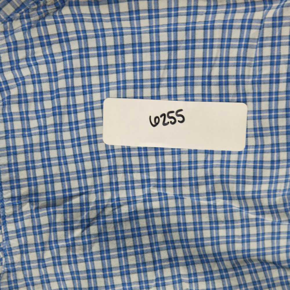 Columbia Bottom Up Mens Shirt Blue White Check Si… - image 7