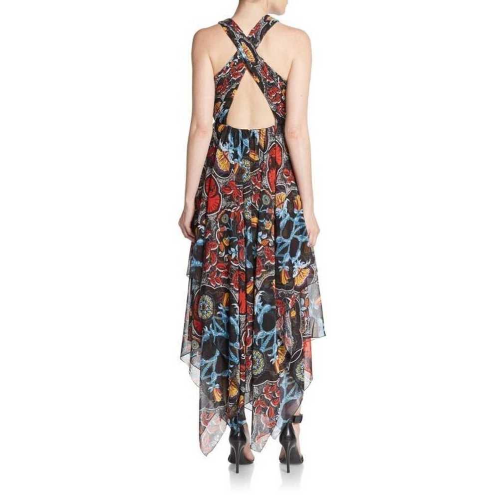 Alice + Olivia Kora Deep V-Neckline Maxi Dress Si… - image 3