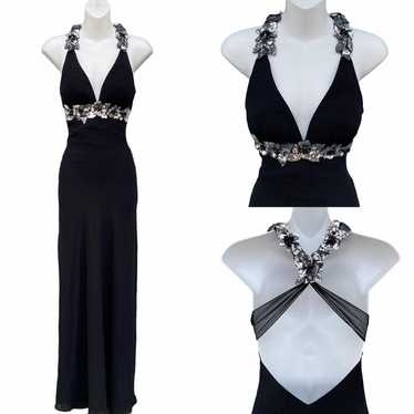 Faviana Couture prom black tie gown 0