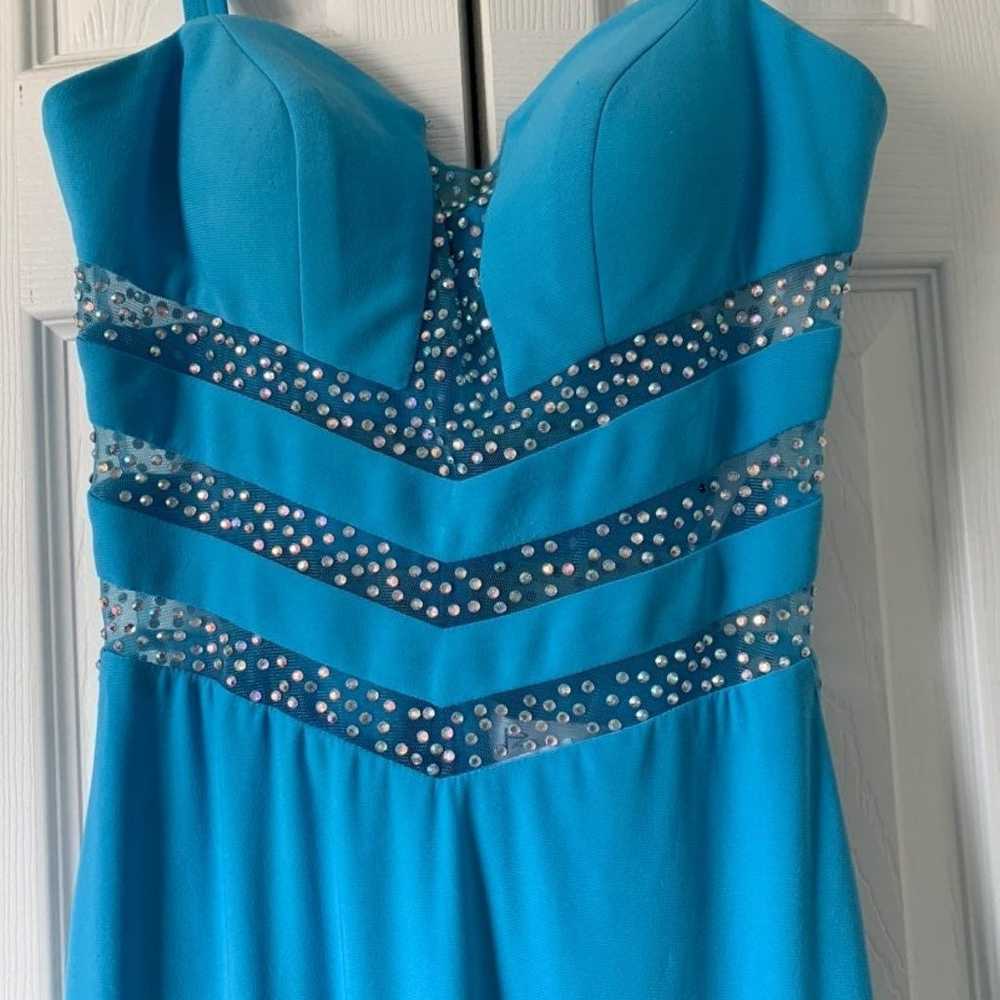 Baby blue prom dress - image 2