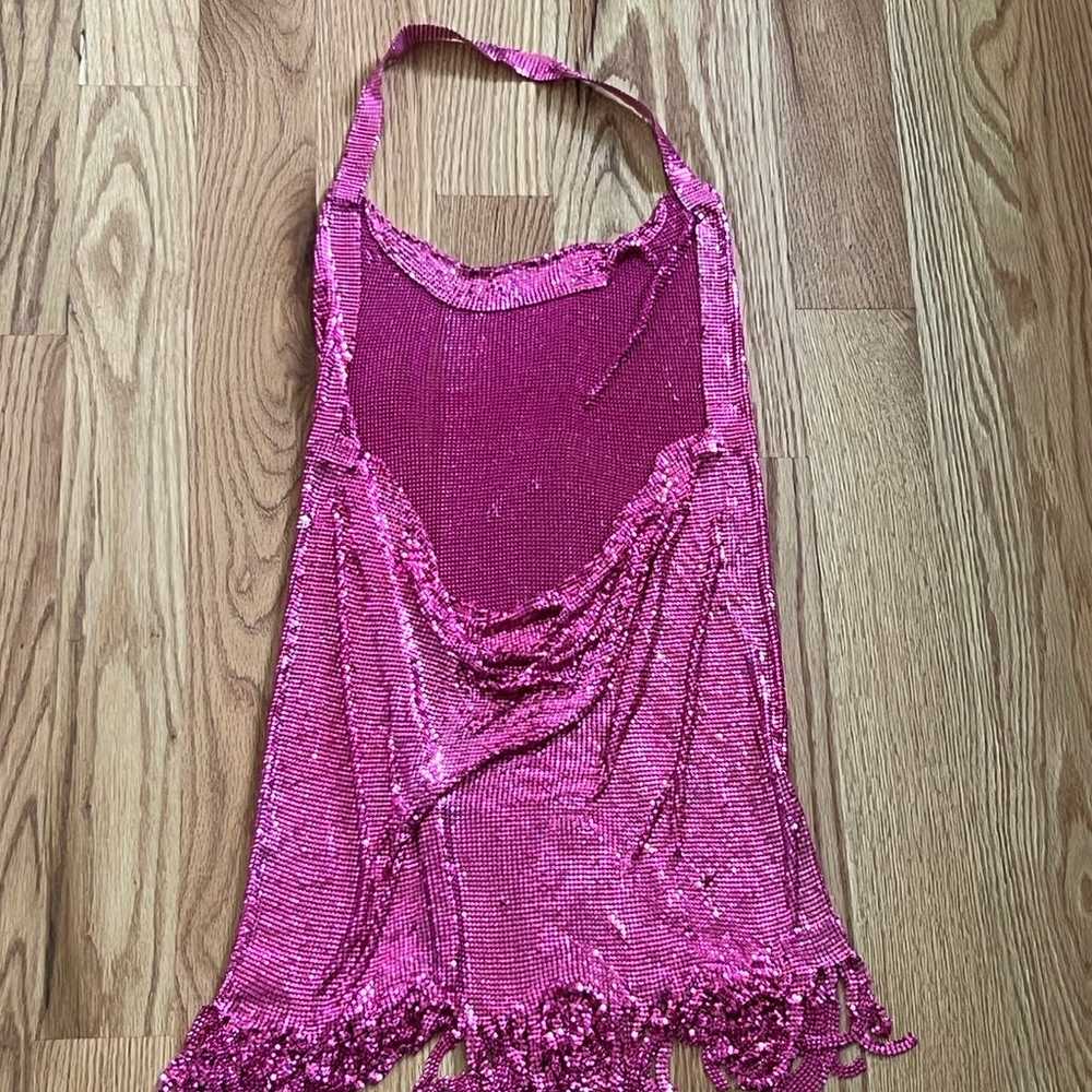 Mini dress in pink - image 9