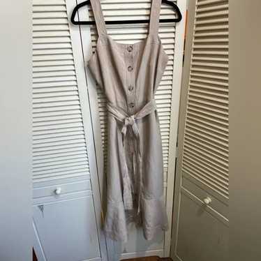 Khaki beige color midi dress Size 4 - image 1