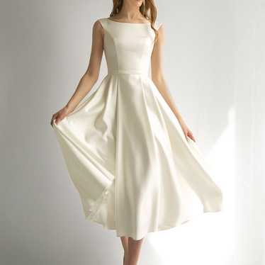 Midi wedding dress - image 1