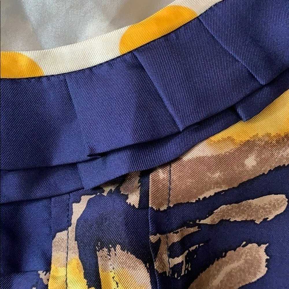 BARASCHI navy and yellow silk dress in excellent … - image 4