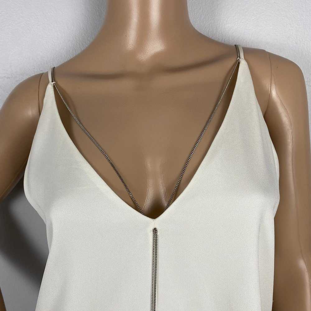$495 NEW T BY ALEXANDER WANG IVORY CHAIN DETAIL D… - image 3