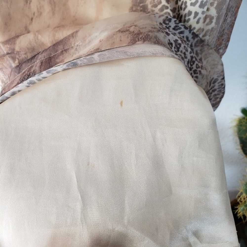 Miu Miu Animal Print Silk/Cotton Mini Dress size … - image 12