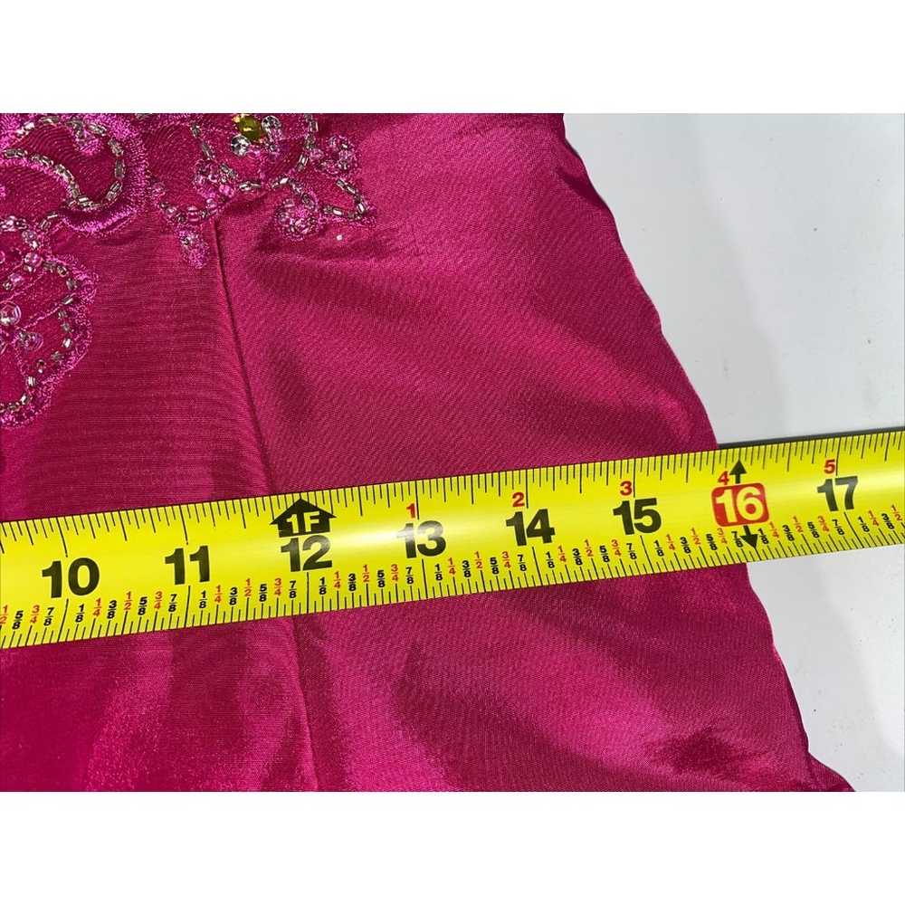 Flirt Maggie Sottero Prom Dress Women 6 Pink Quin… - image 11