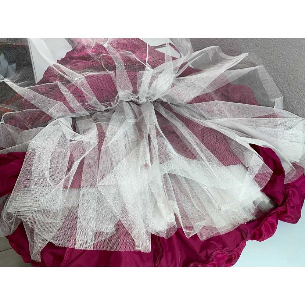 Flirt Maggie Sottero Prom Dress Women 6 Pink Quin… - image 5