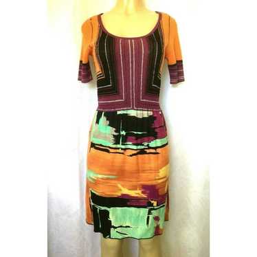 M Missoni Multicolor Jersey Painter Print Abstrac… - image 1