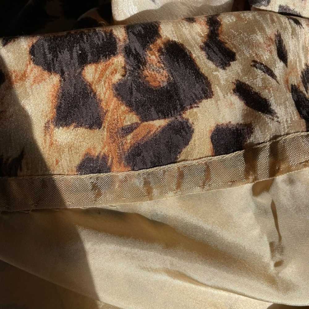 Bill Blass Vintage Silk Leopard Animal Print Dres… - image 12