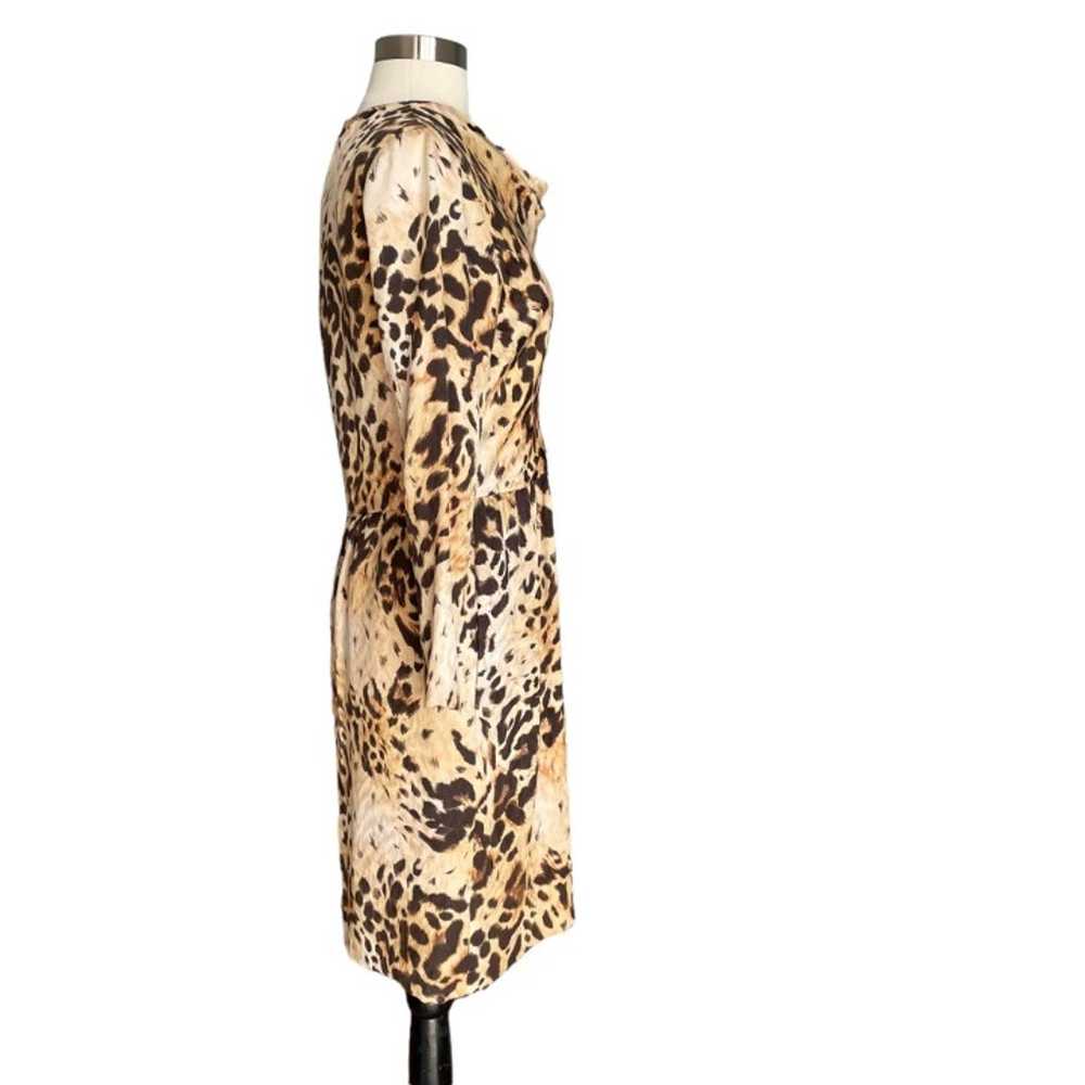 Bill Blass Vintage Silk Leopard Animal Print Dres… - image 6