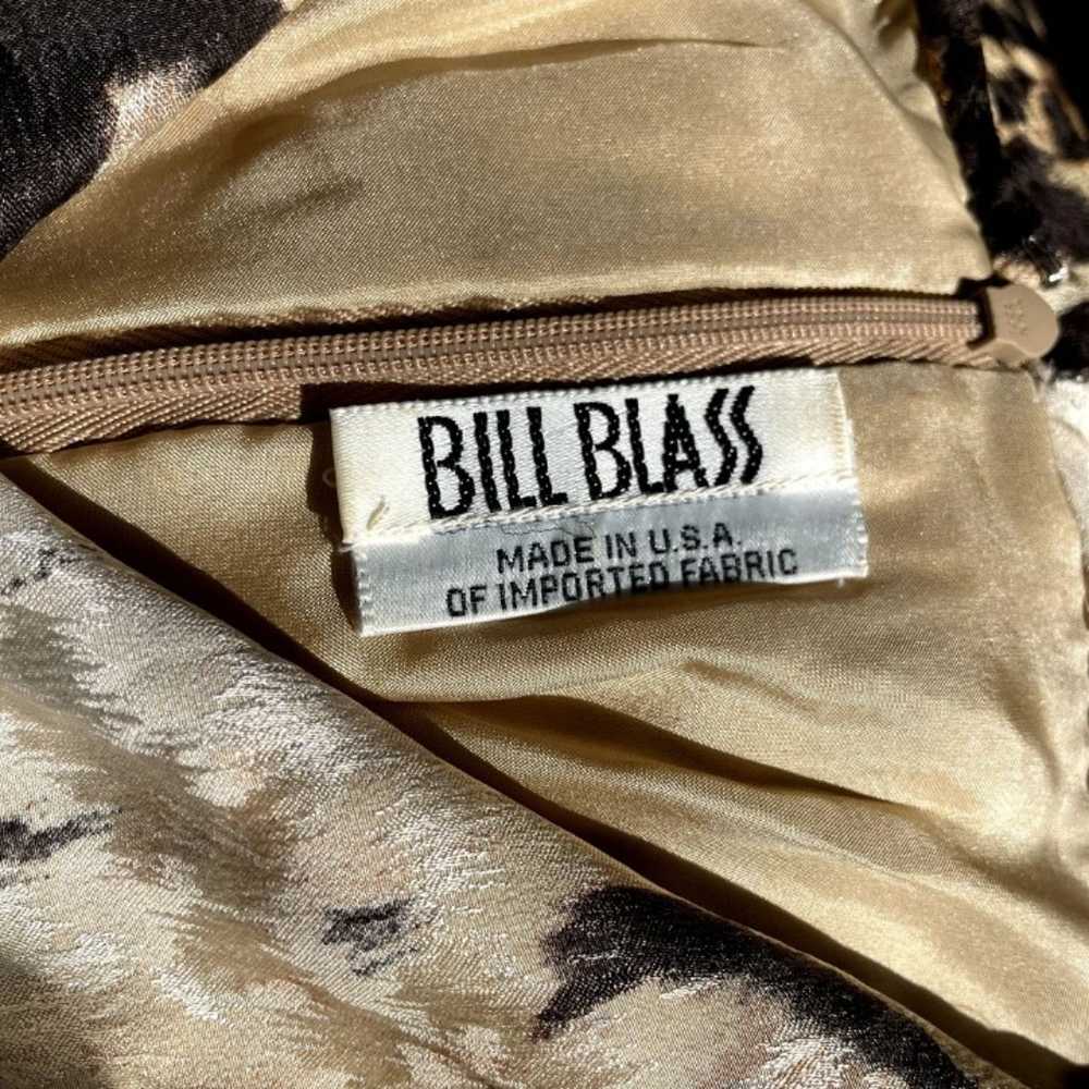 Bill Blass Vintage Silk Leopard Animal Print Dres… - image 8