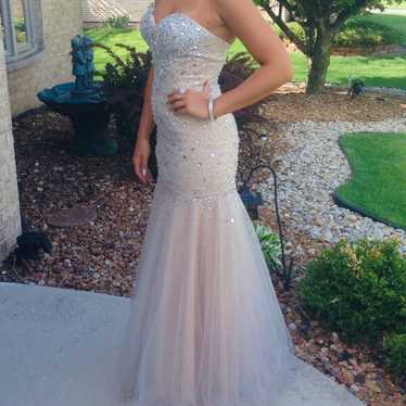 ❤️ Bling Strapless Prom Dress Sz: Small - image 1