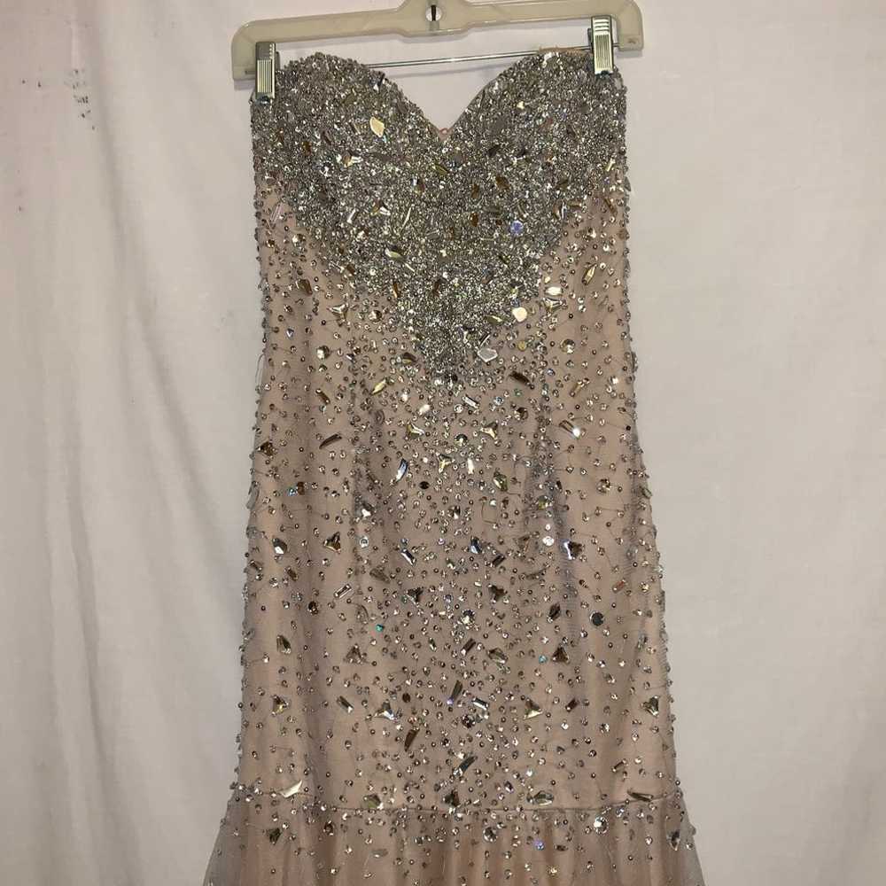 ❤️ Bling Strapless Prom Dress Sz: Small - image 3