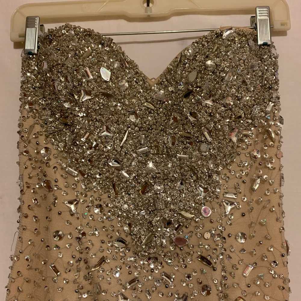 ❤️ Bling Strapless Prom Dress Sz: Small - image 4