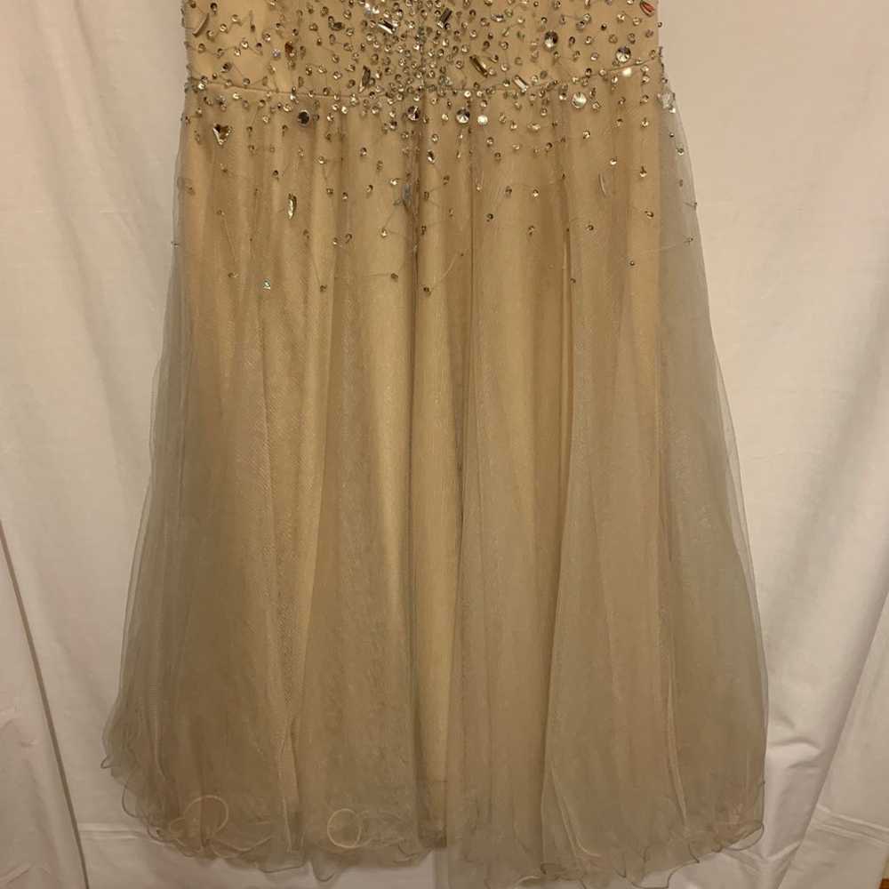 ❤️ Bling Strapless Prom Dress Sz: Small - image 6