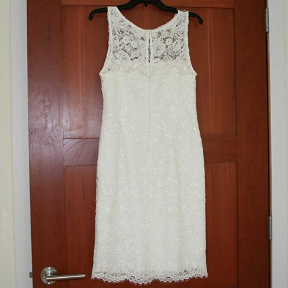 Women's Adrianna Papell Sleeveless White Lace She… - image 2