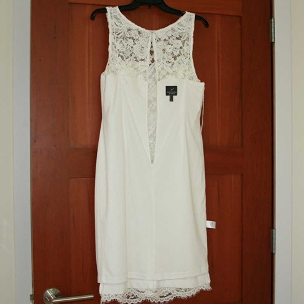 Women's Adrianna Papell Sleeveless White Lace She… - image 4