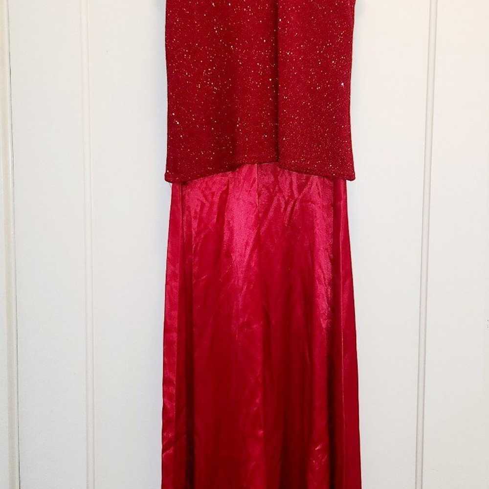 Vintage Jeffrey & Dora Red Metallic Gown - image 11