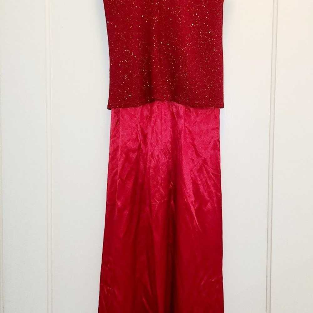 Vintage Jeffrey & Dora Red Metallic Gown - image 12