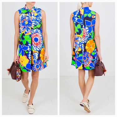 MSGM Floral Print Mini Dress Size 46 - image 1