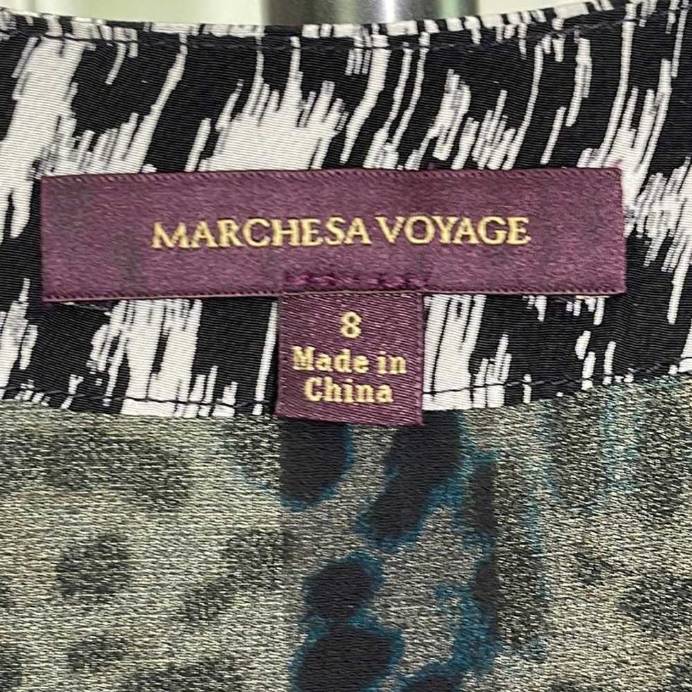 Marchesa Voyage Leopard Animal Printed Ruffle Sil… - image 12