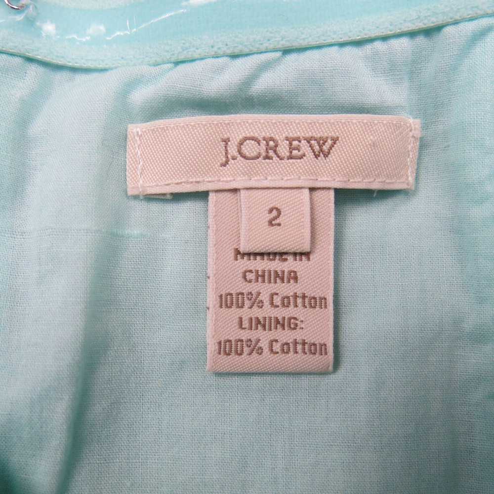 J. Crew Womens Embossed Lorelei Dress Bright Seas… - image 4