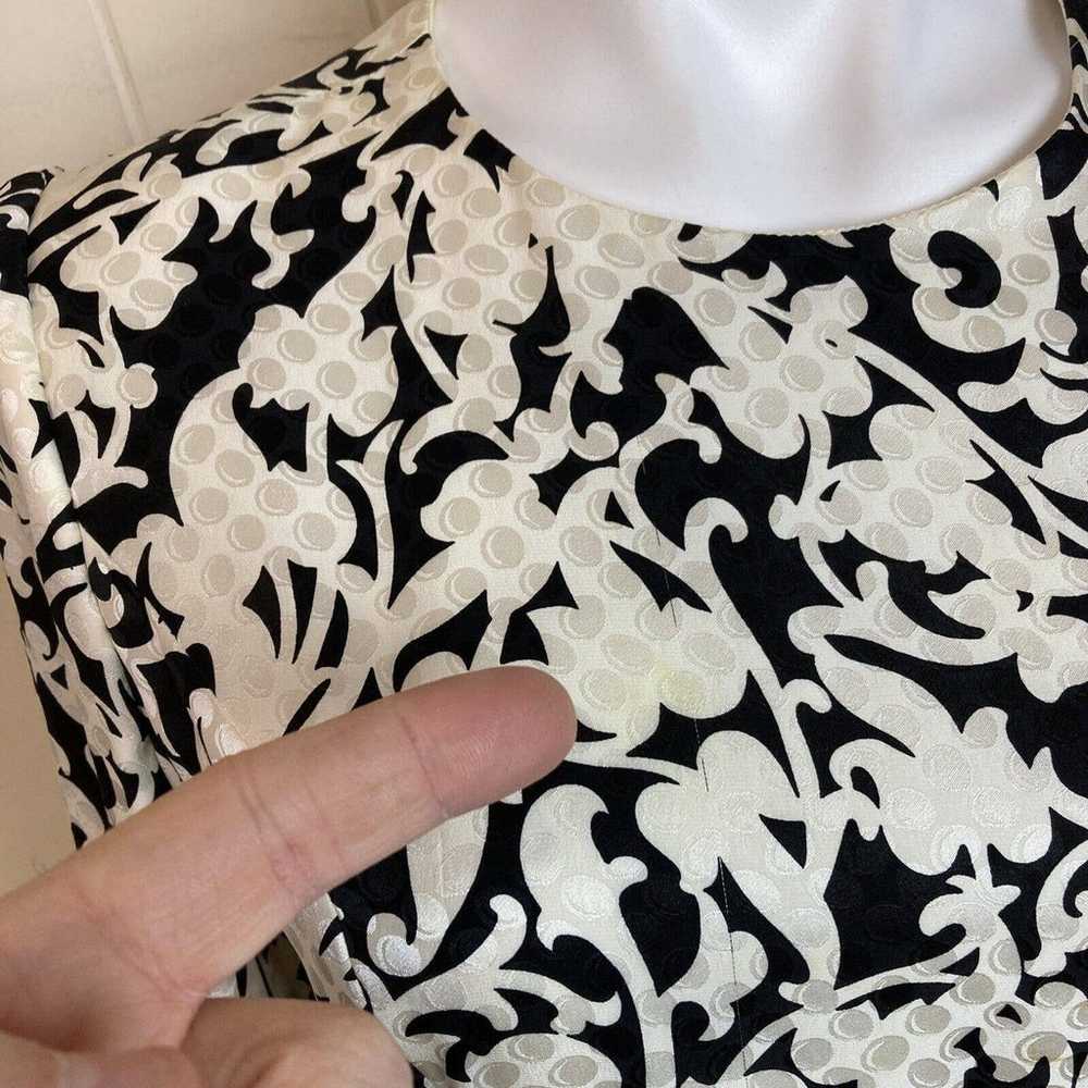 Vintage Carolina Herrera Tiered Silk Dress Medium… - image 7