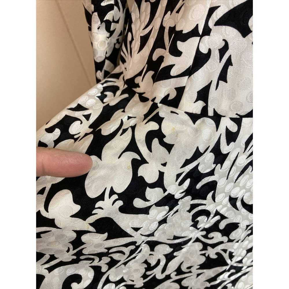 Vintage Carolina Herrera Tiered Silk Dress Medium… - image 8
