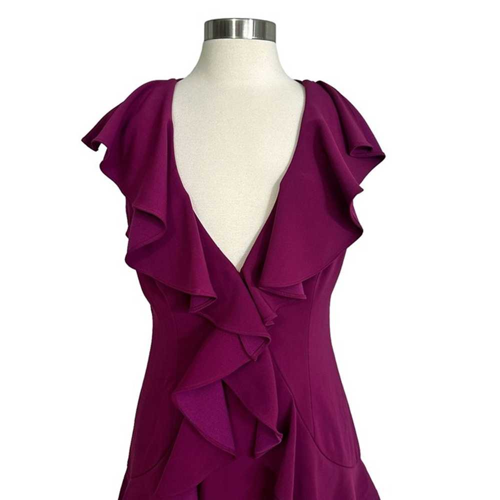 Jay Godfrey SIZE 10 Plum Purple June Maxi Ruffle … - image 3