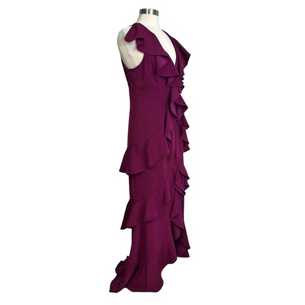 Jay Godfrey SIZE 10 Plum Purple June Maxi Ruffle … - image 4