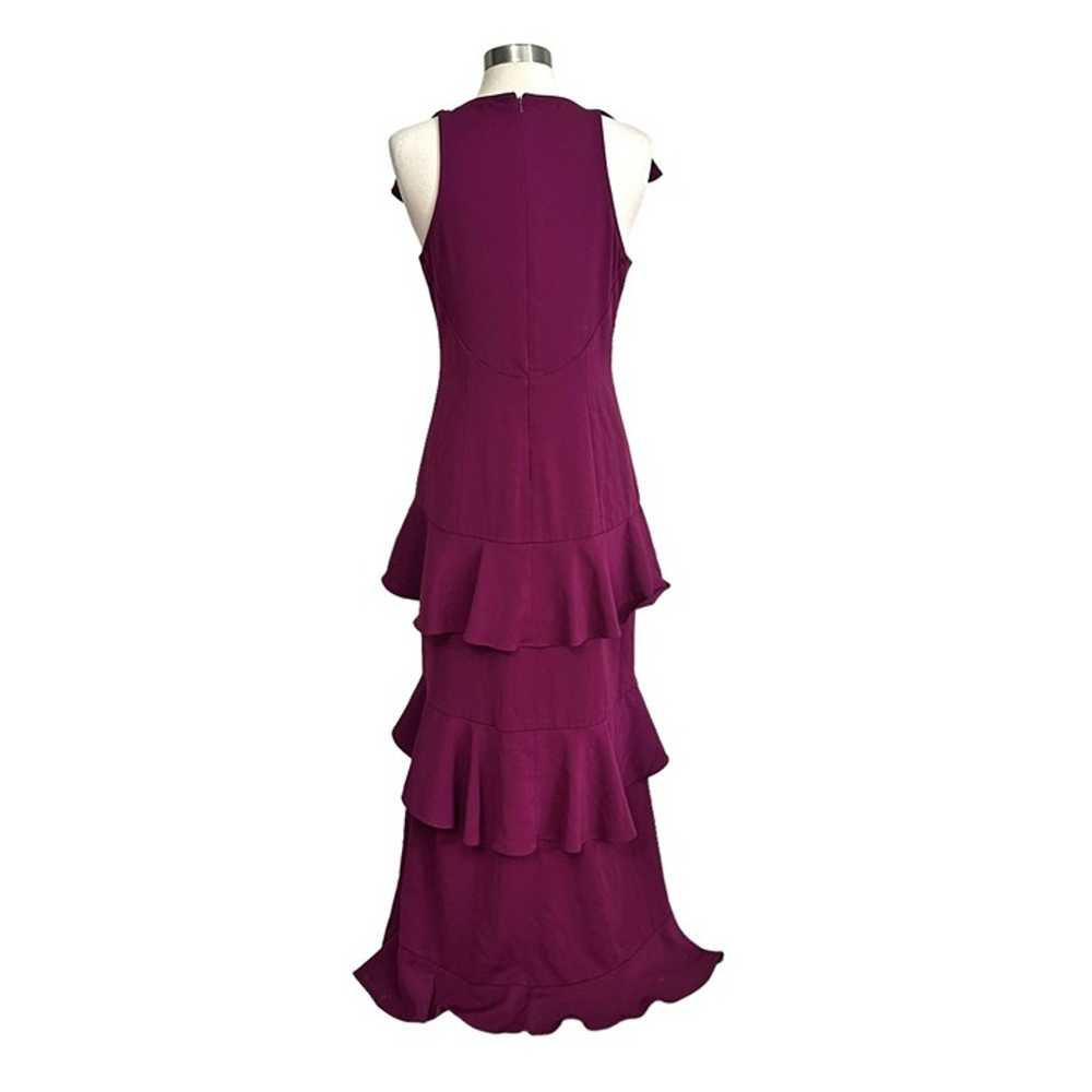 Jay Godfrey SIZE 10 Plum Purple June Maxi Ruffle … - image 5