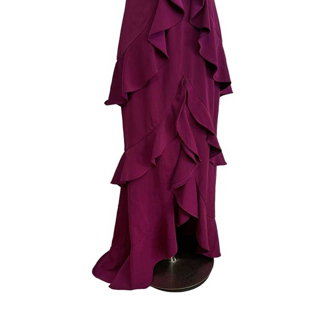 Jay Godfrey SIZE 10 Plum Purple June Maxi Ruffle … - image 6