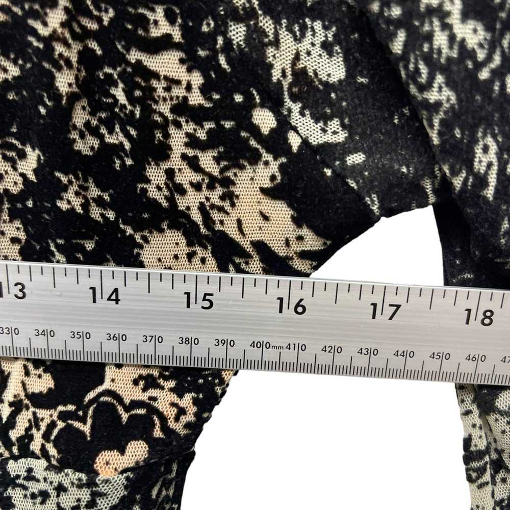 Fuzzi Velvet Print Long Sleeve Knee Lenght Dress … - image 4